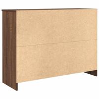 Dressoir met lade 101x35x76 cm spaanplaat bruin eikenkleurig - thumbnail