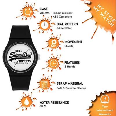 Superdry SYG280BW Unisex Horloge 38mm 5 ATM Superdry SYG280BW Unisex Horloge 38mm 5 ATM