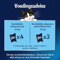 Felix Elke Dag Feest Farm Selectie met rund, kip, eend, lam in gelei natvoer kat (jumbopack) Per doos (44 x 85 g) - thumbnail
