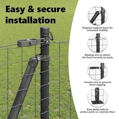 VidaXL Hek met paal grijs 1,2 x 10 m staal en pvc