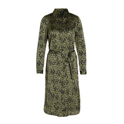 VERO MODA jurk met all over print groen/zwart