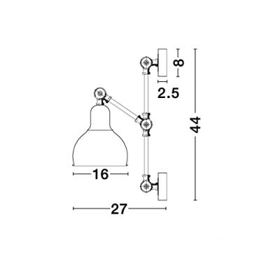 Lyora WandlampVirgo zwart - 9420850