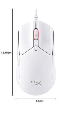 HyperX Pulsefire Haste 2 Gaming-muis Kabelgebonden Optisch Wit 6 Toetsen 26000 dpi Verlicht