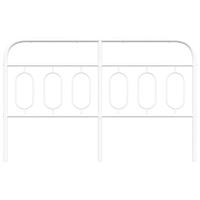 Hoofdbord 140 cm metaal wit - thumbnail