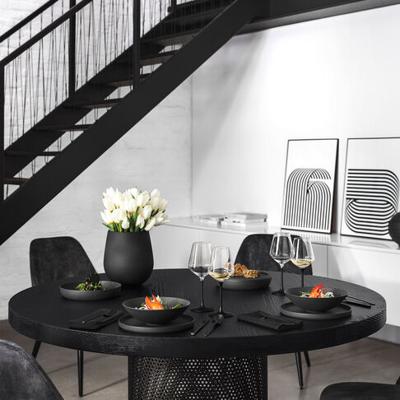 Villeroy & Boch Iconic La Boule matt zwart serviesset