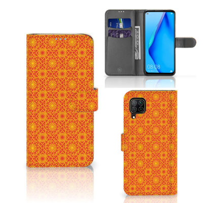Huawei P40 Lite | Telefoon Hoesje | Batik Oranje Huawei P40 Lite | Telefoon Hoesje | Batik Oranje