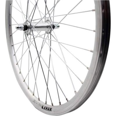 Roland voorwiel 24 x 1.75 vast alu v-profil zilver zink spk