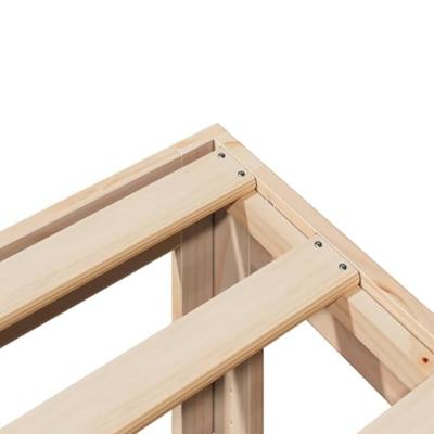 Bedframe zonder matras massief grenenhout 80x200 cm