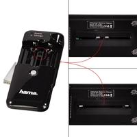 Hama Universele oplader voor Li-ion batterijen en AA/AAA-cellen, inclusief USB-aansluiting, Delta Multi, zwart - thumbnail