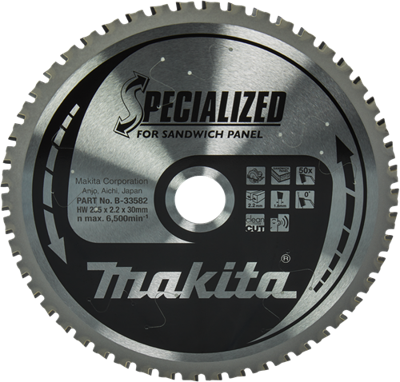 Makita Cirkelzaagblad voor Sandwichpaneel | Specialized | Ø 235mm Asgat 30mm 50T - B-33582 Makita Cirkelzaagblad voor Sandwichpaneel | Specialized | Ø 235mm Asgat 30mm 50T - B-33582