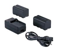 Falcon eyes 2 x accu np-f750 + acculader sp-chg voor led lamp - thumbnail