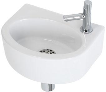 Fonteinset Plieger Orlando Wit 30x22x11CM Kraangat Rechts Fonteinset Plieger Orlando Wit 30x22x11CM Kraangat Rechts