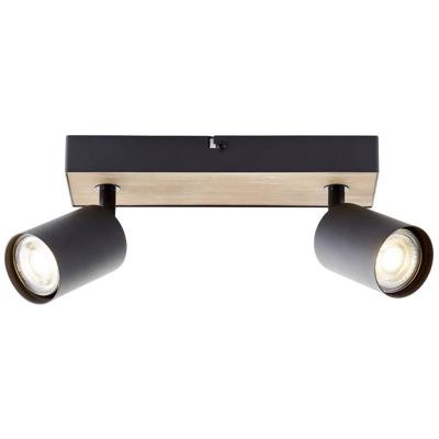 Brilliant 2-lichts lampJello Wood zwart met hout - G93069/76