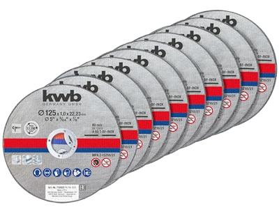 Doorslijpschijf 125mm 1,0 10st KWB - Kwb Doorslijpschijf 125mm 1,0 10st KWB - Kwb