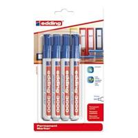Viltstift edding 3000 rond 1.5-3mm blauw blister à 4 stuks - thumbnail