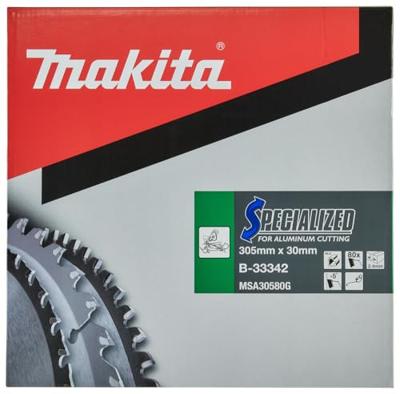 Makita Cirkelzaagblad voor Aluminium | Specialized: Aluminium | Ø 305mm Asgat 30mm 80T - B-33342 - thumbnail