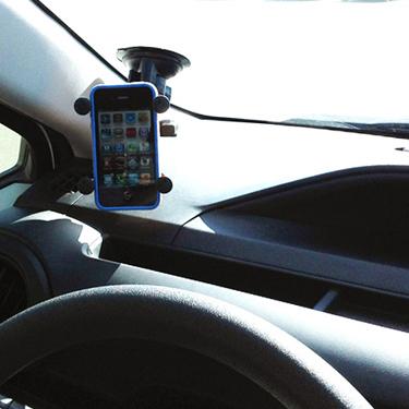 RAM MOUNTS X-Grip Zuigvoethouder voor smartphones tot 82,6 mm breed - B-kogel (1 inch), medium verbindingsarm