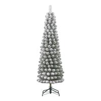 Kunstkerstboom Charlton pilar groen frosted H260 x dia. 63 cm Black Box - Black box - thumbnail