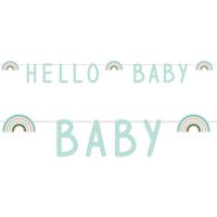Letterslinger &apos;Hello Baby&apos; Rainbow Mintgroen (1,4m) - thumbnail