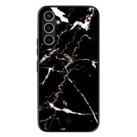 Samsung Galaxy A54 hoesje - Marmer zwart - thumbnail