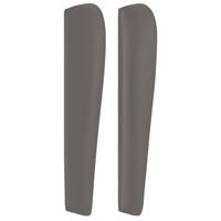 Boxspring met matras kunstleer grijs 100x200 cm - thumbnail