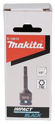 Makita Accessoires Slagschroefbit T40x78mm Impact Black 1/2" VK - E-19819 Makita Accessoires Slagschroefbit T40x78mm Impact Black 1/2" VK - E-19819