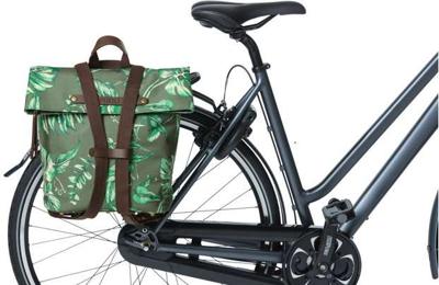 Basil ever-green fietsrugzak beige 14-19l
