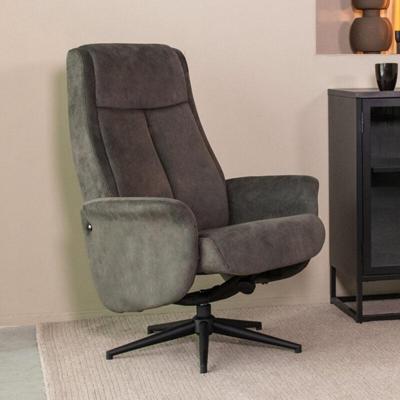 LABEL51 Fauteuil Bergen - Antraciet - Cosmo - Excl. Hocker LABEL51 Fauteuil Bergen - Antraciet - Cosmo - Excl. Hocker