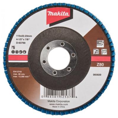 Makita Accessoires Lamellenschuurschijf 115mm Z80 - D-63769-10 D-63769-10 Makita Accessoires Lamellenschuurschijf 115mm Z80 - D-63769-10 D-63769-10