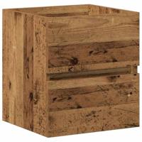 Wastafelkast Zwart eiken 41 x 39 x 62 cm Bewerkt hout - thumbnail