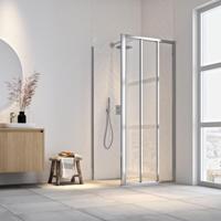 Zijwand voor Schuifdeur Sealskin Hooked 90x200 cm 6 mm Helder Glas Zilver - thumbnail