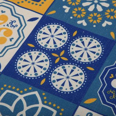 Tafelloper Versa Mozaïek Geel Polyester (44,5 x 0,5 x 154 cm)