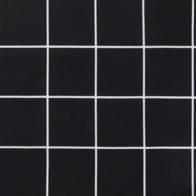 VidaXL Palletkussens 2 st stof ruitpatroon zwart