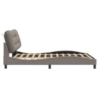 Bedframe zonder matras stof taupe 160x200 cm - thumbnail