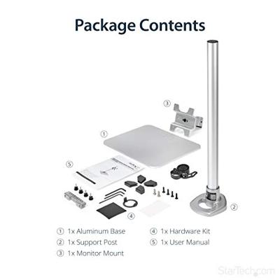 StarTech.com Monitor standaard zilver werkt met iMac, Apple Cinema en Thunderbolt Display