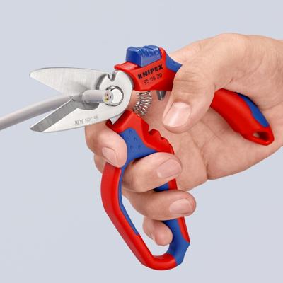 Knipex Elektriciens-/ambachtsschaar | lengte 160 mm meercomponenten-mantels | 1 stuk - 95 05 20 SB - 95 05 20 SB