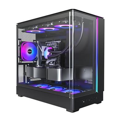 Montech king 15 pro midi tower behuizing (zwart | 2x usb-a | 1x usb-c | rgb | window)