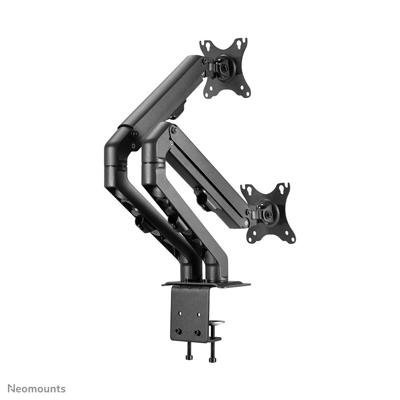 Neomounts FPMA-D650DBLACK Monitor-tafelbeugel Aantal monteerbare displays: 1 Display(s) 43,2 cm (17) - 68,6 cm (27) Zwart Kantelbaar, Zwenkbaar, Roteerbaar, In