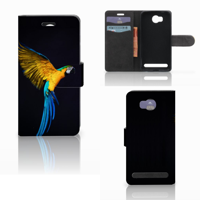 Huawei Y3 2 | Y3 II Telefoonhoesje met Pasjes Papegaai - thumbnail