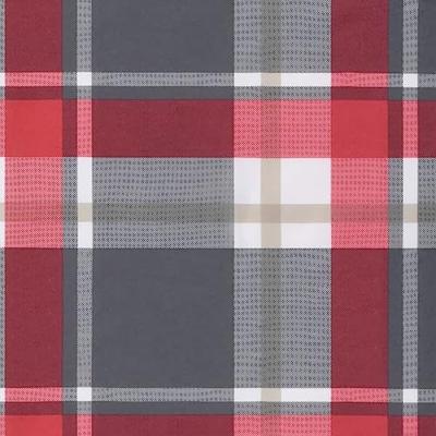 VidaXL Palletkussens 5 st ruitpatroon stof rood