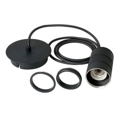 Calex Retro hanglamp, zwarte fittingen E27