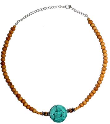 Sandalwood Verstelbare Ketting - Turquoise Medicine Buddha Sandalwood Verstelbare Ketting - Turquoise Medicine Buddha