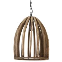 Light & Living Hanglamp 'Haranka' Mangohout, 47cm, kleur Donkerbruin - thumbnail