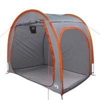 Fietstent met dak met opslag Grijs en Oranje 218 x 156 x 180 cm - thumbnail