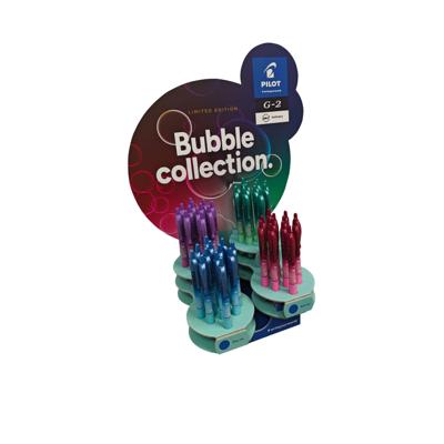 Gelschrijver PILOT G-2 Bubble assorti medium blauwschrijvend | 48 stuks