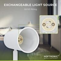 Riga - LED plafondlamp - 4 Watt 345 Lumen - 4000K Neutraal wit - Draaibaar en dimbaar - GU10 - Kantelbaar - Plafondspot - IP20 voor binnen - Wit - thumbnail