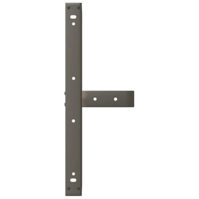 Salontafelpoten 2 st T-vormig 70x25x(42-43) cm staal naturel