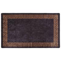 VidaXL Vloerkleed wasbaar anti-slip 120x180 cm zwart en goudkleurig - thumbnail