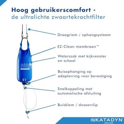 Katadyn Befree Gravity 10,0L Waterfilter Blauw 10,0L - thumbnail