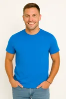 X-Name - Heren T-Shirt - Lichtblauw - Ronde Hals - Italianstyle - thumbnail